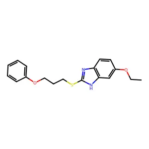 5-ethoxy-2-[(3-phenoxypropyl)sulfanyl]-1H-1,3-benzodiazole structure
