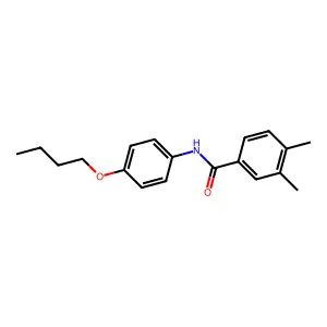 N-(4-butoxyphenyl)-3,4-dimethylbenzamide structure