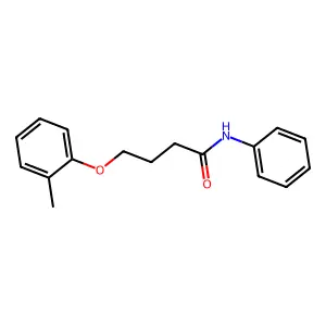 4-(2-methylphenoxy)-N-phenylbutanamide structure