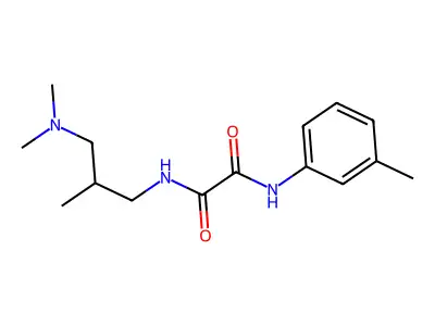 N-[3-(dimethylamino)-2-methylpropyl]-N'-(3-methylphenyl)oxamide structure
