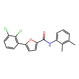 5-(2,3-dichlorophenyl)-N-(2,3-dimethylphenyl)furan-2-carboxamide structure