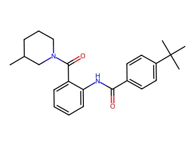4-tert-butyl-N-[2-(3-methylpiperidine-1-carbonyl)phenyl]benzamide structure