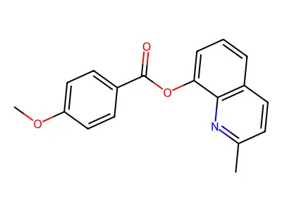 (2-Methylquinolin-8-yl) 4-methoxybenzoate structure