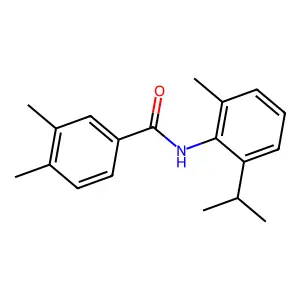 3,4-dimethyl-N-(2-methyl-6-propan-2-ylphenyl)benzamide structure