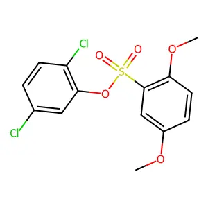 2,5-Dichlorophenyl 2,5-dimethoxybenzenesulfonate structure