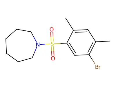 1-[(5-Bromo-2,4-dimethylphenyl)sulfonyl]azepane structure
