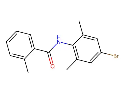 N-(4-bromo-2,6-dimethylphenyl)-2-methylbenzamide structure