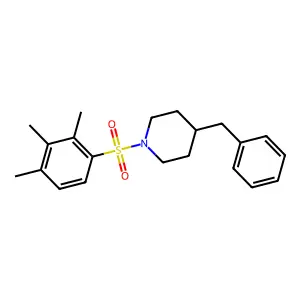 4-Benzyl-1-(2,3,4-trimethylbenzenesulfonyl)piperidine structure