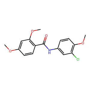 N-(3-chloro-4-methoxyphenyl)-2,4-dimethoxybenzamide structure