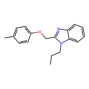 1-propyl-2-((p-tolyloxy)methyl)-1H-benzo[d]imidazole structure