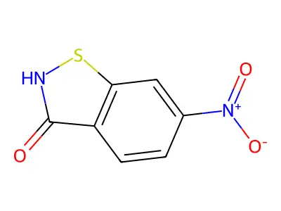 1,2-Benzisothiazol-3(2H)-one, 6-nitro- structure