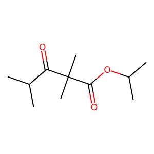 2,2,4-Trimethyl-3-oxovaleric acid, isopropyl ester structure