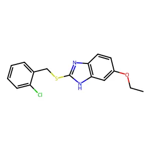 2-((2-chlorobenzyl)thio)-5-ethoxy-1H-benzo[d]imidazole structure