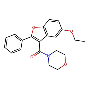 4-(5-Ethoxy-2-phenyl-1-benzofuran-3-carbonyl)morpholine structure