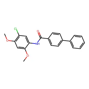 N-(5-chloro-2,4-dimethoxyphenyl)-4-phenylbenzamide structure