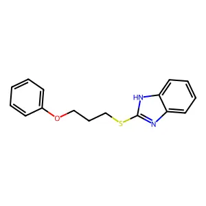 2-((3-phenoxypropyl)thio)-1H-benzo[d]imidazole structure