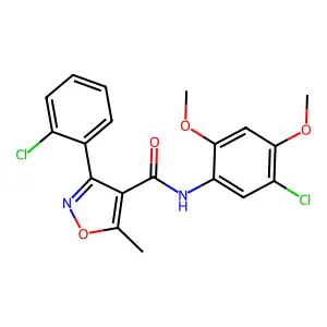 C19H16Cl2N2O4 structure