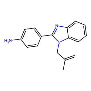 4-(1-(2-methylallyl)-1H-benzo[d]imidazol-2-yl)aniline structure