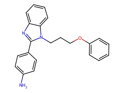 4-[1-(3-Phenoxypropyl)benzimidazol-2-yl]phenylamine structure