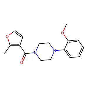 [4-(2-Methoxyphenyl)piperazin-1-yl]-(2-methylfuran-3-yl)methanone structure
