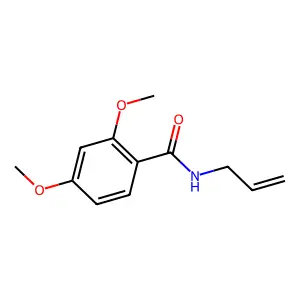 N-allyl-2,4-dimethoxybenzamide structure