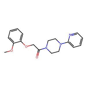 2-(2-Methoxyphenoxy)-1-(4-pyridin-2-ylpiperazin-1-yl)ethanone structure