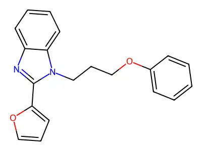 2-(2-furyl)-1-(3-phenoxypropyl)-1H-benzimidazole structure