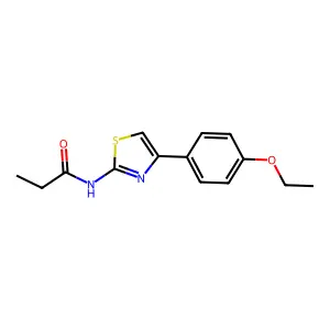N-[4-(4-ethoxyphenyl)-1,3-thiazol-2-yl]propanamide structure
