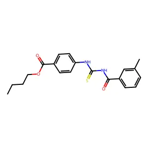 Butyl 4-[(3-methylbenzoyl)carbamothioylamino]benzoate structure