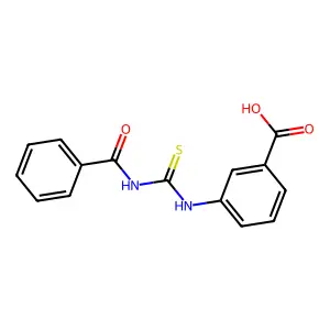 3-(3-Benzoyl-thioureido)-benzoic acid structure