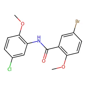5-bromo-N-(5-chloro-2-methoxyphenyl)-2-methoxybenzamide structure
