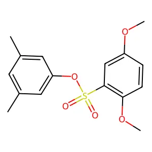 3,5-Dimethylphenyl 2,5-dimethoxybenzenesulfonate structure
