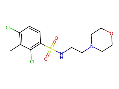 2,4-Dichloro-3-methyl-N-(2-morpholin-4-yl-ethyl)-benzenesulfonamide structure