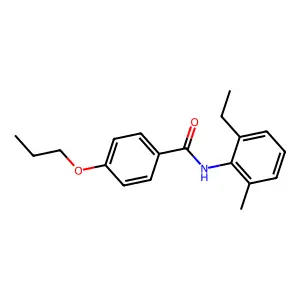 N-(2-ethyl-6-methylphenyl)-4-propoxybenzamide structure