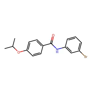 N-(3-bromophenyl)-4-(propan-2-yloxy)benzamide structure