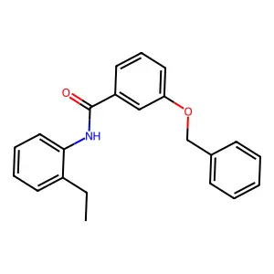 3-(benzyloxy)-N-(2-ethylphenyl)benzamide structure