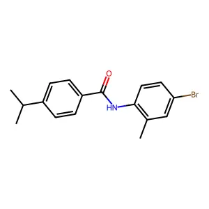 N-(4-bromo-2-methylphenyl)-4-(propan-2-yl)benzamide structure