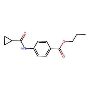 Propyl 4-[(cyclopropylcarbonyl)amino]benzoate structure