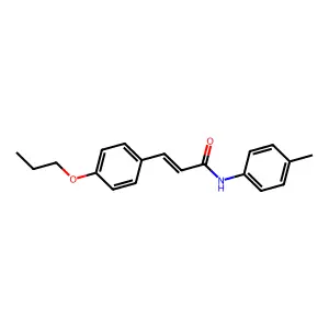 (2E)-N-(4-methylphenyl)-3-(4-propoxyphenyl)prop-2-enamide structure