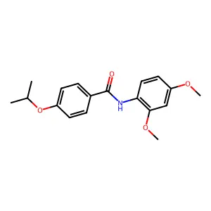 N-(2,4-dimethoxyphenyl)-4-propan-2-yloxybenzamide structure