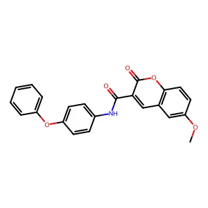 6-methoxy-2-oxo-N-(4-phenoxyphenyl)-2H-chromene-3-carboxamide structure
