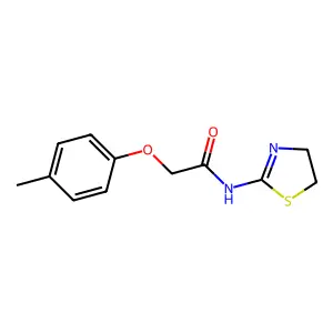 N-(4,5-dihydro-1,3-thiazol-2-yl)-2-(4-methylphenoxy)acetamide structure