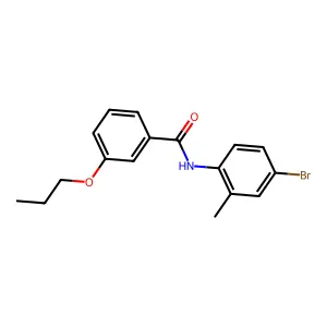 N-(4-bromo-2-methylphenyl)-3-propoxybenzamide structure