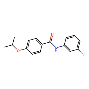 N-(3-fluorophenyl)-4-(propan-2-yloxy)benzamide structure