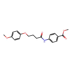 Methyl 4-[4-(4-methoxyphenoxy)butanoylamino]benzoate structure