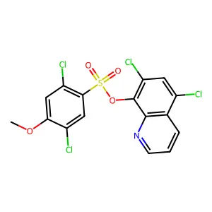 5,7-Dichloroquinolin-8-yl 2,5-dichloro-4-methoxybenzene-1-sulfonate structure