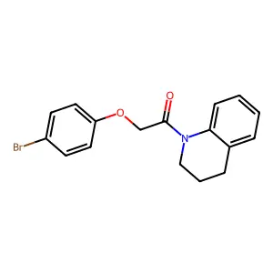1-[(4-Bromophenoxy)acetyl]-1,2,3,4-tetrahydroquinoline structure