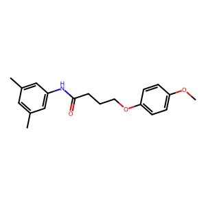 N-(3,5-dimethylphenyl)-4-(4-methoxyphenoxy)butanamide structure