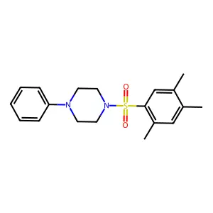 1-Phenyl-4-(2,4,5-trimethylphenyl)sulfonylpiperazine structure