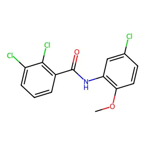 2,3-dichloro-N-(5-chloro-2-methoxyphenyl)benzamide structure